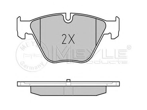 Set placute frana punte fata BMW F10 525-535B/D 10- - Cod intern: W20120793 - LIVRARE DIN STOC in 24 ore!!!