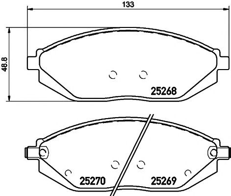 Set placute frana punte fata CHEVROLET SPARK (M300) MAXGEAR: 19-2168