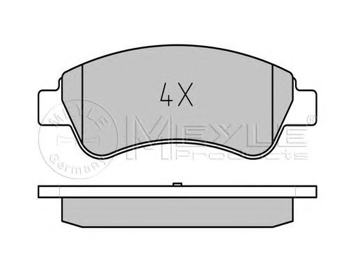 Set placute frana punte fata CITROEN C3 II (SC) (An fabricatie 11.2009 - ..., 60 - 120 CP, Diesel, Benzina, (LPG)) - Cod intern: W20120663 - LIVRARE DIN STOC in 24 ore!!!