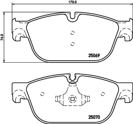 Set placute frana punte fata CITROEN C5/C6/407 3,0