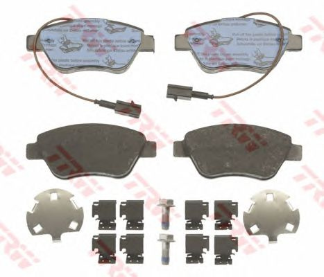 Set placute frana punte fata cu contact avertizor uzura FIAT PUNTO EVO 1,2-1,4 09- - Cod intern: W20013073 - LIVRARE DIN STOC in 24 ore!!!