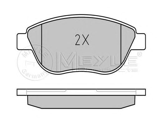 Set placute frana punte fata (cu senzor uzura integrat) FIAT GRANDE PUNTO/PUNTO EVO 09-/QUBO 10- - Cod intern: W20120082 - LIVRARE DIN STOC in 24 ore!!!