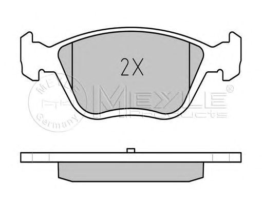 Set placute frana punte fata (cu senzor uzura integrat) FIAT MAREA/MULTIPLA 99-10 - Cod intern: W20119986 - LIVRARE DIN STOC in 24 ore!!!