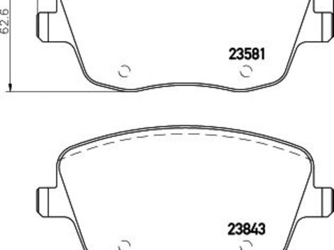 Set placute frana punte fata (cu senzor uzura integrat) SEAT IBIZA 02- /FABIA - Cod intern: W20059676 - LIVRARE DIN STOC in 24 ore!!!