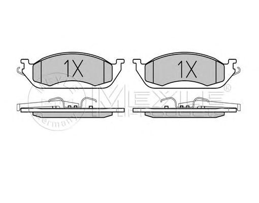 Set placute frana punte fata (cu senzor uzura integrat) MERCEDES W163 ML - Cod intern: W20119964 - LIVRARE DIN STOC in 24 ore!!!