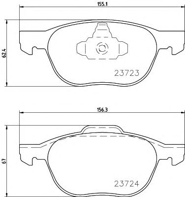 Set placute frana punte fata FORD FOCUS C-MAX MAXGEAR: 19-0875