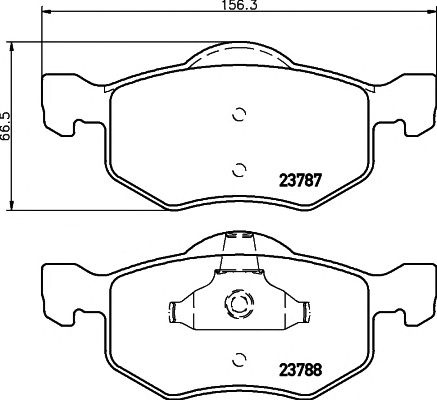 Set placute frana punte fata FORD MAVERICK 2.3 16V - Cod intern: W20157822 - LIVRARE DIN STOC in 24 ore!!!