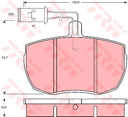 Set placute frana punte fata FORD TRANSIT-85 - Cod intern: W20013776 - LIVRARE DIN STOC in 24 ore!!!