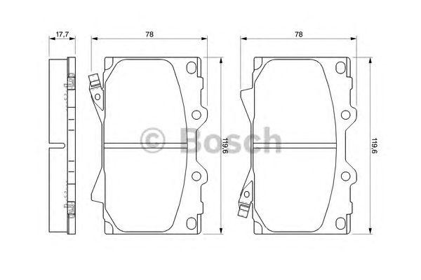 Set placute frana punte fata HONDA Odyssey (RA) (An fabricatie 10.1997 - 12.1999, 150 CP, Benzina) - Cod intern: W20157562 - LIVRARE DIN STOC in 24 ore!!!