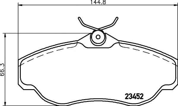 Set placute frana punte fata LAND ROVER RANGE ROVE