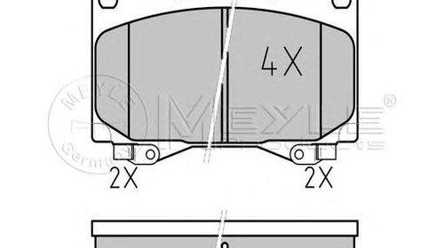 Set placute frana punte fata LEXUS LX (J