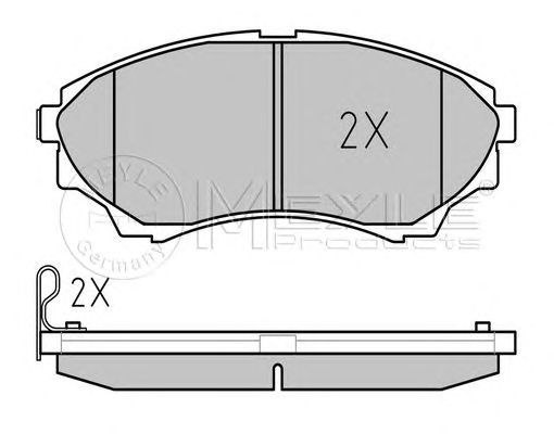 Set placute frana punte fata MAZDA BT-50 Pickup (CD, UN) (An fabricatie 12.2006 - 12.2015, 143 CP, Diesel) - Cod intern: W20157948 - LIVRARE DIN STOC in 24 ore!!!