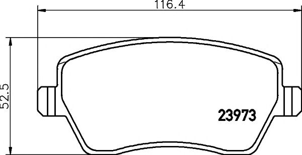 Set placute frana punte fata MERCEDES-BENZ Citan Panel Van (W415) (An fabricatie 11.2012 - ..., 75 - 116 CP, Diesel, Benzina) - Cod intern: W20157454 - LIVRARE DIN STOC in 24 ore!!!