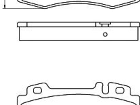 Set placute frana punte fata MERCEDES W211 02- E320-500/CLS - Cod intern: W20059029 - LIVRARE DIN STOC in 24 ore!!!