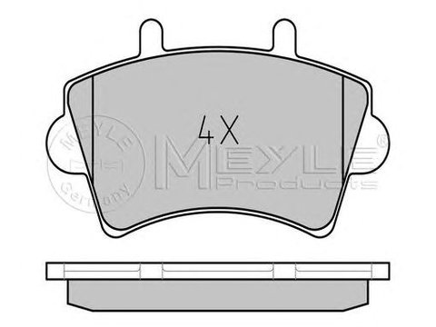 Set placute frana punte fata NISSAN Interstar Platou/Sasiu (An fabricatie 08.2003 - ..., 99 - 145 CP, Diesel) - Cod intern: W20120666 - LIVRARE DIN STOC in 24 ore!!!