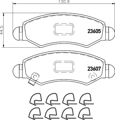 Set placute frana punte fata OPEL ADAM - Cod intern: W20157318 - LIVRARE DIN STOC in 24 ore!!!