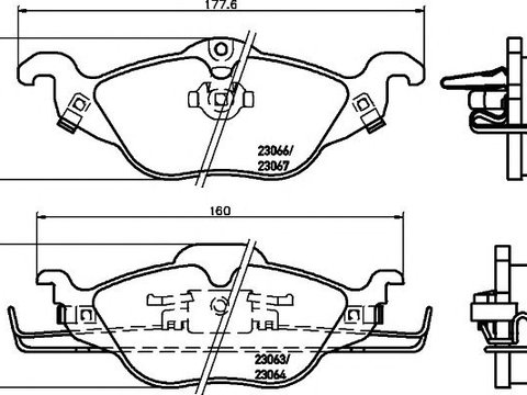 Set placute frana punte fata OPEL ASTRA G 98- - Cod intern: W20059281 - LIVRARE DIN STOC in 24 ore!!!