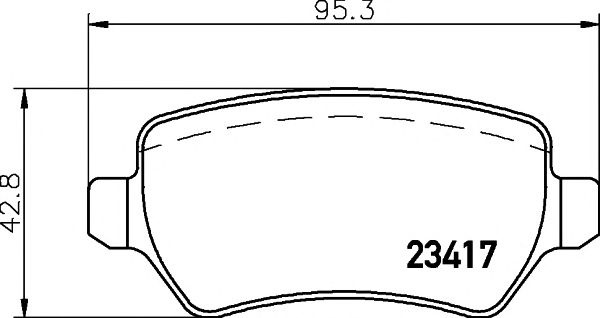 Set placute frana punte fata OPEL Astra H Limuzina