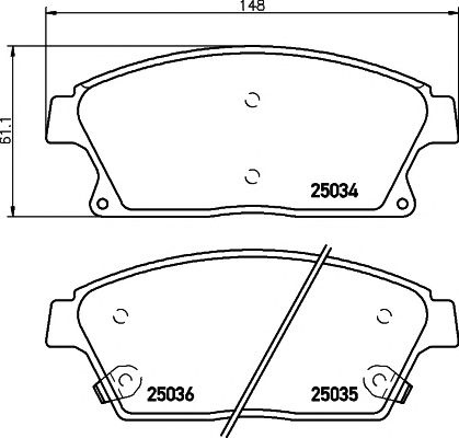 Set placute frana punte fata OPEL ASTRA J 09-/ZAFI