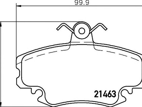 Set placute frana punte fata RENAULT CLIO -98-/MEGANE 96-/LOGAN/SANDERO - Cod intern: W20157240 - LIVRARE DIN STOC in 24 ore!!!