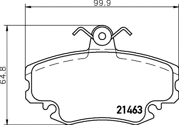 Set placute frana punte fata RENAULT Twingo I Van (An fabricatie 05.1996 - 06.2012, 58 - 75 CP, Benzina) - Cod intern: W20157240 - LIVRARE DIN STOC in 24 ore!!!