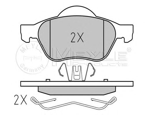 Set placute frana punte fata RENAULT Twingo II Hatchback (An fabricatie 05.2008 - ..., 133 CP, Benzina) - Cod intern: W20120774 - LIVRARE DIN STOC in 24 ore!!!