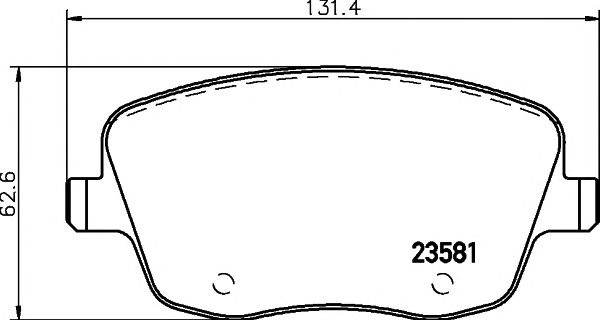 Set placute frana punte fata SKODA CITIGO - Cod intern: W20157501 - LIVRARE DIN STOC in 24 ore!!!
