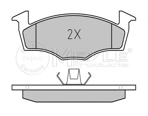Set placute frana punte fata SKODA Fabia II Hatchback (542) (An fabricatie 12.2006 - 12.2014, 60 CP, Benzina) - Cod intern: W20120508 - LIVRARE DIN STOC in 24 ore!!!