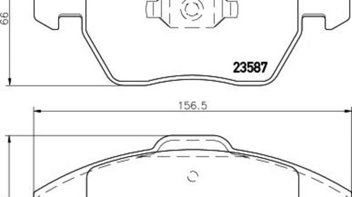 Set placute frana punte fata SKODA Octav