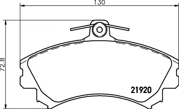 Set placute frana punte fata SMART FORFOUR/COLT 04