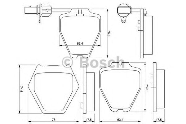 Set placute frana punte fata VW AUDI A6 - Cod intern: W20276557 - LIVRARE DIN STOC in 24 ore!!!