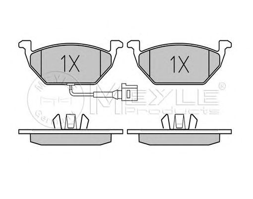 Set placute frana punte fata VW Polo IV Limuzina (9A4, 9A2, 9N2, 9A6) (An fabricatie 09.2002 - ..., 64 - 101 CP, Diesel, Benzina) - Cod intern: W20119949 - LIVRARE DIN STOC in 24 ore!!!