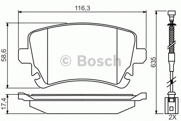 Set placute frana punte spate AUDI A4 (8EC, B7) - Cod intern: W20157915 - LIVRARE DIN STOC in 24 ore!!!