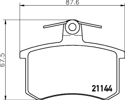 Set placute frana punte spate AUDI A6 Avant (4B5, C5) - Cod intern: W20157211 - LIVRARE DIN STOC in 24 ore!!!