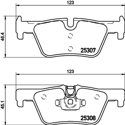Set placute frana punte spate BMW 3 Touring (F31) (An fabricatie 07.2011 - 06.2019, 116 - 252 CP, Diesel, Benzina) - Cod intern: W20157866 - LIVRARE DIN STOC in 24 ore!!!