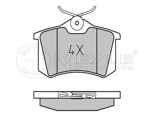 Set placute frana punte spate CITROEN C4 Coupe (An fabricatie 11.2004 - 07.2011, 88 - 177 CP, Diesel, Benzina) - Cod intern: W20120433 - LIVRARE DIN STOC in 24 ore!!!
