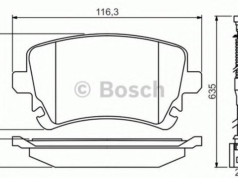 Set placute frana punte spate (cu senzor uzura integrat) VW T5 03-/A4/A6/A8 04- - Cod intern: W20157915 - LIVRARE DIN STOC in 24 ore!!!