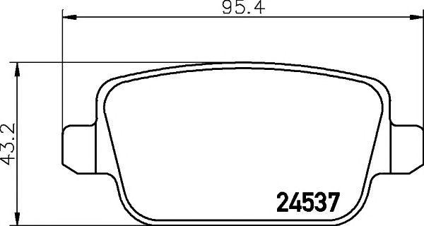 Set placute frana punte spate FORD MONDEO 07-/GALAXY/KUGA - Cod intern: W20157489 - LIVRARE DIN STOC in 24 ore!!!