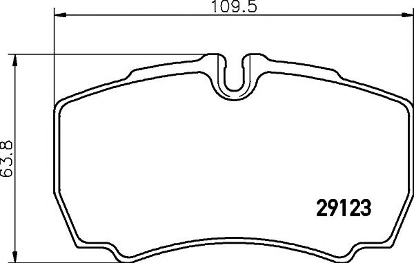 Set placute frana punte spate FORD Transit Mk6 Pla