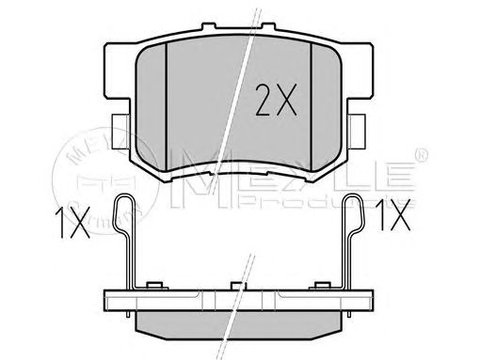 Set placute frana punte spate HONDA ACCORD -98-/PRELUDE 96-/LEGEND/CIVIC 97-/SUZUKI/ROVER 600 - Cod intern: W20119835 - LIVRARE DIN STOC in 24 ore!!!