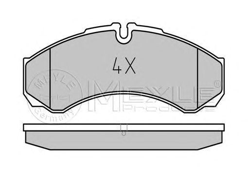 Set placute frana punte spate IVECO Daily VI Van (An fabricatie 03.2014 - ..., 146 - 205 CP, Diesel) - Cod intern: W20120908 - LIVRARE DIN STOC in 24 ore!!!