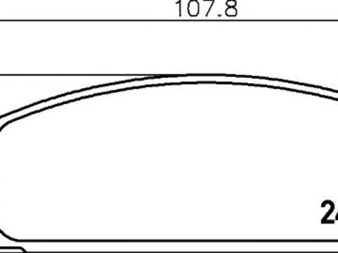 Set placute frana punte spate MAZDA RX-7 I (SA) (An fabricatie 01.1981 - 03.1986, 113 - 115 CP, Benzina) - Cod intern: W20157256 - LIVRARE DIN STOC in 24 ore!!!