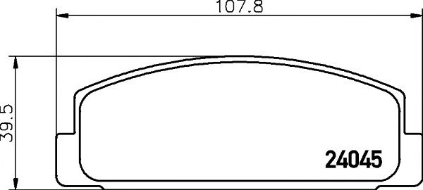 Set placute frana punte spate MAZDA RX-7 II Coupe (FC) (An fabricatie 11.1985 - 12.1991, 150 - 200 CP, Benzina) - Cod intern: W20157256 - LIVRARE DIN STOC in 24 ore!!!