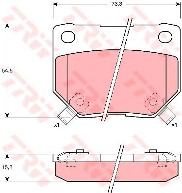 Set placute frana punte spate NISSAN 300 ZX 3,0 90-95 - Cod intern: W20012417 - LIVRARE DIN STOC in 24 ore!!!