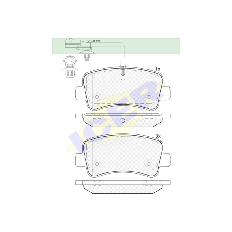 Set placute frana Punte spate Nissan Interstar 202