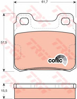 Set placute frana punte spate OPEL ASTRA F KO - Cod intern: W20013807 - LIVRARE DIN STOC in 24 ore!!!