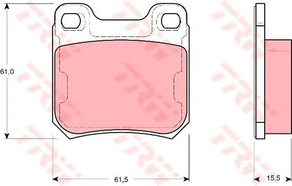 Set placute frana punte spate OPEL OMEGA/VECTRA 94-03 - Cod intern: W20012587 - LIVRARE DIN STOC in 24 ore!!!