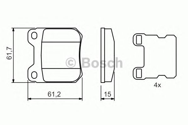 Set placute frana punte spate OPEL VECTRA B 1,6-2,6/SAAB 9-3 - Cod intern: W20276793 - LIVRARE DIN STOC in 24 ore!!!