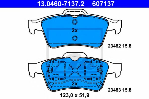 Set placute frana punte spate RENAULT ESPACE/LAGUNA/MEGANE/VEL SATIS 01- - Cod intern: W20298278 - LIVRARE DIN STOC in 24 ore!!!