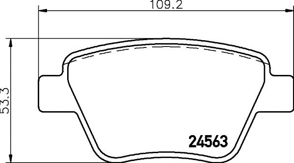 Set placute frana punte spate SKODA Octavia III Hatchback (5E3, NL3, NR3) (An fabricatie 05.2013 - ..., 110 CP, Diesel) - Cod intern: W20157626 - LIVRARE DIN STOC in 24 ore!!!